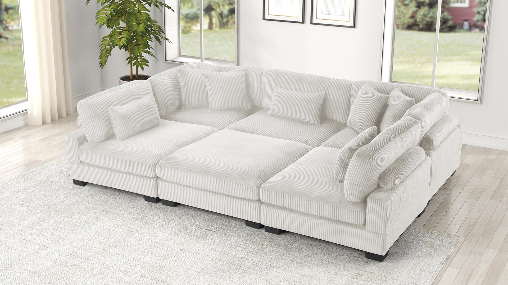 SIX SEATER SECTIONAL 